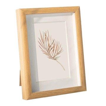 FANCY LIFE 簡約木紋相框  7吋  淡雅竹條紋  1個