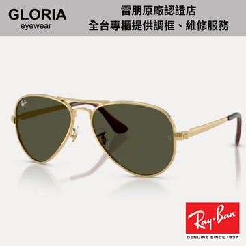 Ray Ban｜RB3925-001/31 飛行員金屬太陽眼鏡【葛洛麗雅眼鏡】