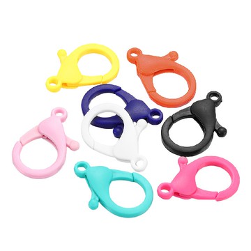 5725 壓克力龍蝦扣 彩色掛勾 連接扣 手工藝DIY 鑰匙圈配件 材料零件 鑰匙扣頭 包包掛勾