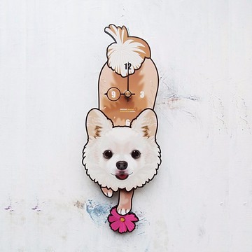 D-094 吉娃娃 - 動物造型鐘擺鐘