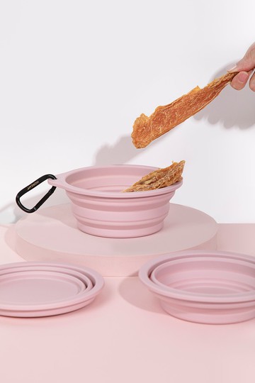 【HiDREAM】摺疊矽膠寵物隨行碗  可摺疊 (多色)