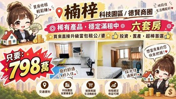 德賢商圈❤️滿租中六套房❤️投資首選｜高雄市楠梓區德祥路