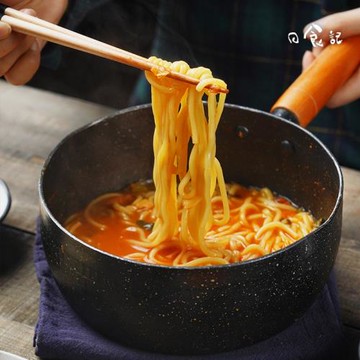 日食記日式雪平鍋不粘鍋一人食小鍋家用煮方便面泡面湯鍋熱牛奶鍋