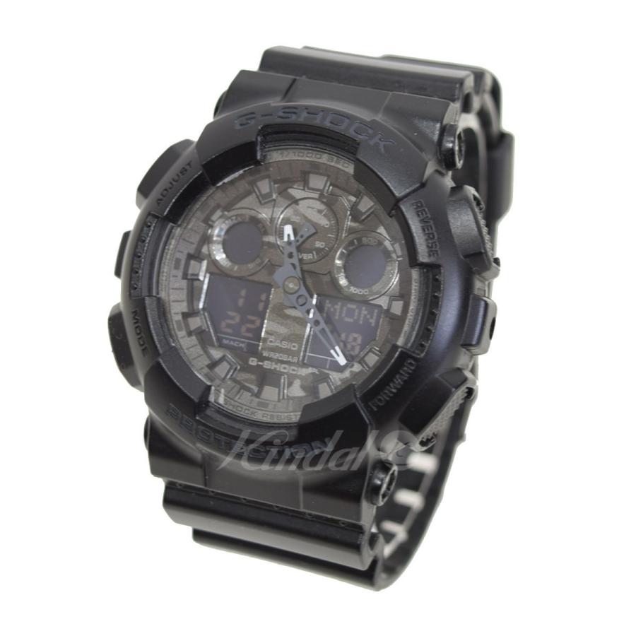 ジーショック G-SHOCK アナデジ 腕時計 GA-100CF-8 グレー迷彩-