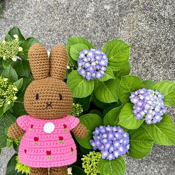 荷蘭 Just Dutch | Melanie 編織娃娃和她的新桃紅鬱金香洋裝