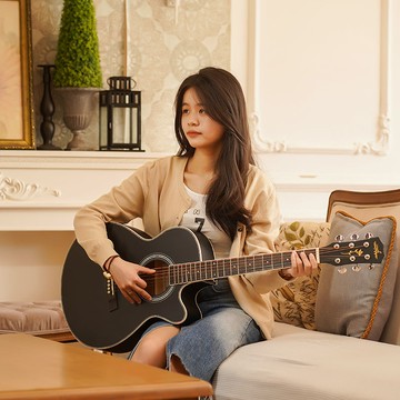 40寸單板吉他初學者男女生入門民謠吉他41寸新手面單木吉他琴