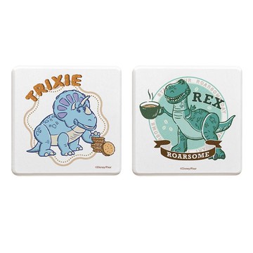 【Disney 迪士尼】珪藻土吸水杯墊-咖啡餅乾 （2入/組） （10*10*0.9cm）_廠商直送