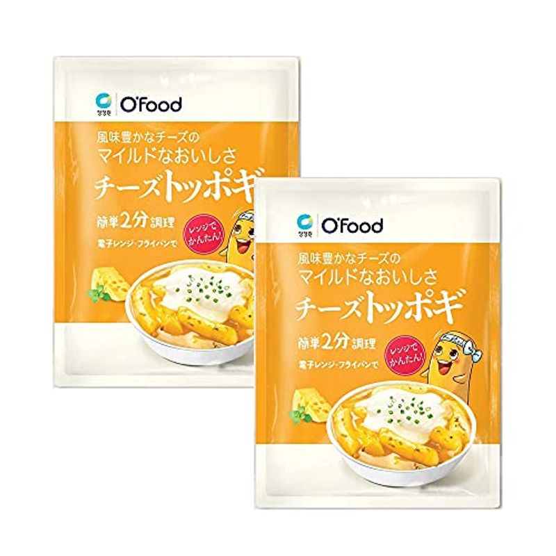 Ofood 簡単2分料理チーズトッポキセット140gX2袋 オリジナル 韓国食品 電子レンジ お餅