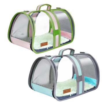 YSS 馬卡龍透明耐刮寵物果凍提包側背包-中型(MS9AB3)