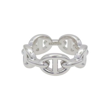 HERMES 愛馬仕 925銀 Chaine D Ancre Enchainee 戒指 【二手名牌BRAND OFF】
