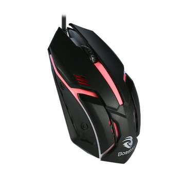 電腦七彩發光USB有線鼠標商務辦公游戲家用臺式機筆記本3D鼠標【Snowbelle優選】