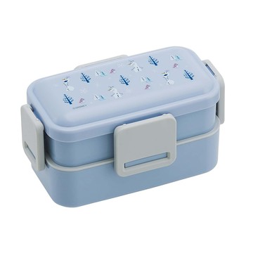 百科良品 日本製 冰雪奇緣 雪寶 雙層便當盒 抗菌加工Ag+ 600ML(日本境內版)