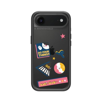 iPhone Air Mod NX -邊框背蓋組合 (相機按鈕) 黑 - Positive Vibes / 正好能量 - 開心做自己