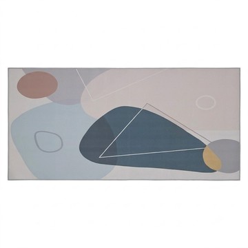 北歐風簡約地毯  80 x 160cm  藍衣春色