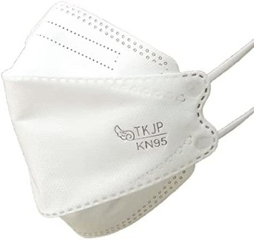 TKJP 兒童用葉片型 KN95 高效能口罩（K06）白色 單片獨立包裝 30枚入