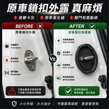 【現貨】 汽車車門鎖扣減震緩衝墊 車門緩衝防鏽保護蓋 車門防撞條減震 車門減震靜音墊片 減震片 車門靜音墊 防止車門大力