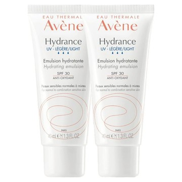 Avene 雅漾 清爽抗UV保濕隔離乳 SPF30 2入組 80ml - 輕盈保濕，有效防曬，敏感肌適用  1組