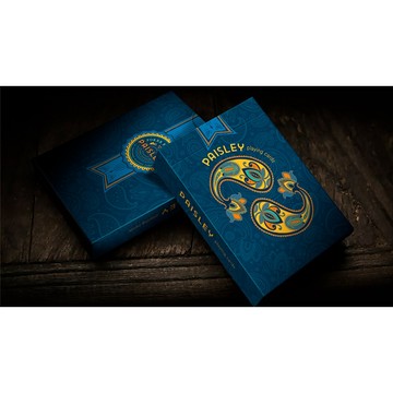 【USPCC撲克】Paisley Poker Blue 變形蟲花紋藍