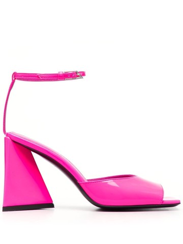 The Attico - Piper 85mm sandals - women - Calf Leather/Calf Leather/Rubber/Rubber - 37.5 - Pink