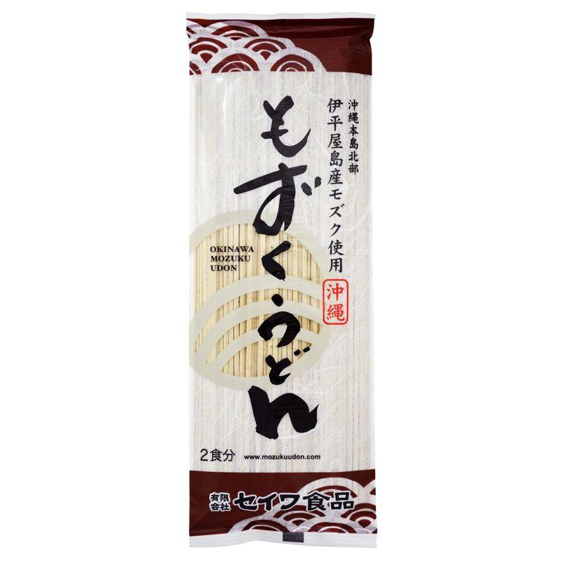 (有)セイワ食品 沖縄磯割り もずくうどん 160g（2食分）×10束