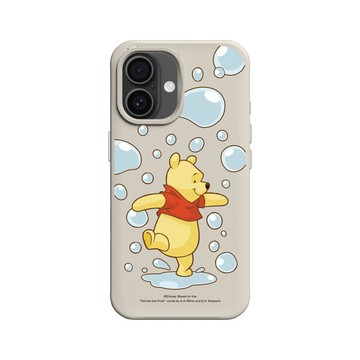 iPhone 16 SolidX 貝殼灰 - 迪士尼-小熊維尼 Disney Winnie The Pooh - 玩泡泡