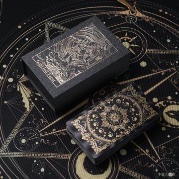 🔮免運🔮 塔羅牌 初學者首選 佔蔔神諭卡 【防水】韋特正版經典羅牌78塔牌典藏PVC金箔韋斯特燙金卡牌桌遊 VOOA