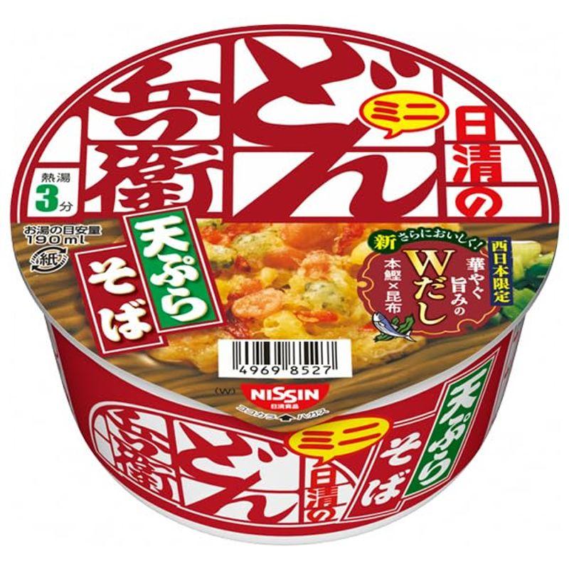 日清食品 日清のどん兵衛 天ぷらそばミニ 西 46g×24(12×2)個入