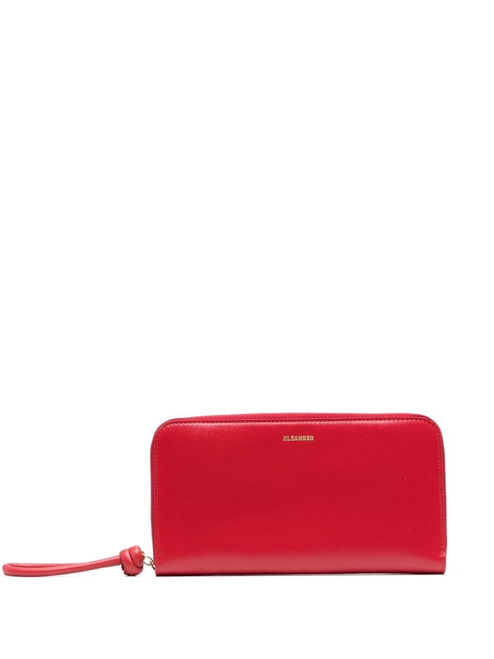 Jil Sander - knot-detail leather purse - women - Calf Leather - One Size - Red