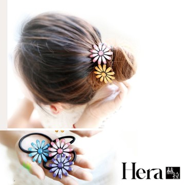 【HERA赫拉】 復古烤漆雙色雛菊髮圈/髮束-5色