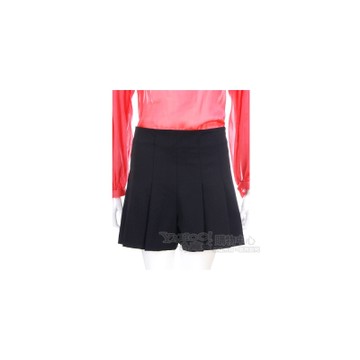 Love Sex Money-LOVE IS LOVE 黑色抓摺造型短褲