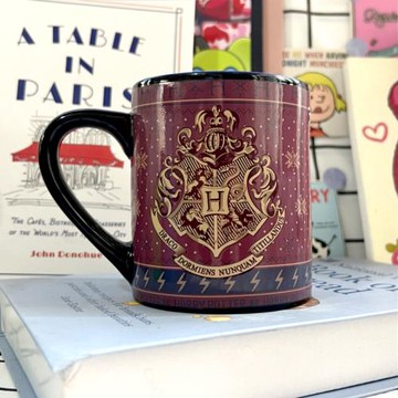 哈利波特Harry Potter魔法學院徽章變色陶瓷杯馬克杯水杯電影周邊