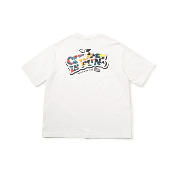 CHUMS 男 Oversized CHUMS IS FUN T-Shirt短袖上衣 白色-CH012357W001