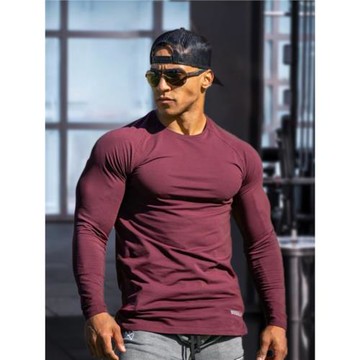 肌肉男士2021新款秋冬高彈力速干緊身衣運動訓練健身跑步吸濕長袖
