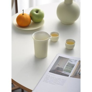 宜集堂ins奶油公道杯分茶器高級分享壺泡茶杯陶瓷功夫茶具日式直