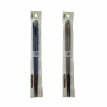 日本製天然木雙色筷子(1雙入)（款式隨機出貨）