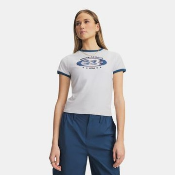 【UNDER ARMOUR】UA 女 Ringer Grx 短袖T-Shirt_6010960-014