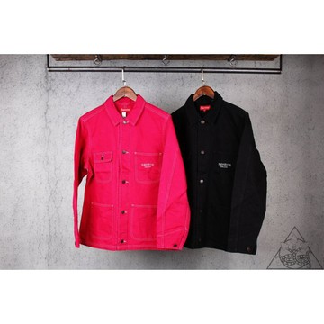 【HYDRA】2016FW Supreme Denim Chore Coat 單寧 牛仔 外套 黑 桃紅【SUP145】