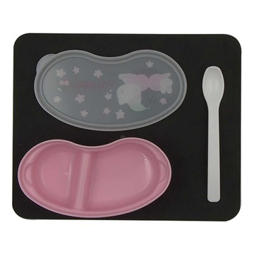 OSK kitty 攜帶式研磨碗組 副食物研磨碗 日本製造  研磨碗 + 蓋子 + 湯匙  1組  粉色