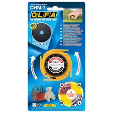 【阿翔小舖】『OLFA 四段式拼布斜刷專用裁刀CHN-1(不含藍色專用收納包) 布料 美工刀