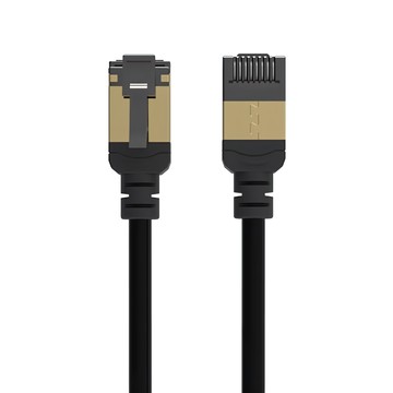 Avier PREMIUM Lite NyflexTM Cat 6A 極細高速網路線 雙重屏蔽 鍍金端子遮蔽RJ45  黑色  2m  1個