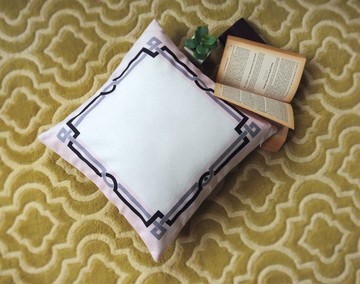 高雅緋粉色45 x 45cm微麻枕套