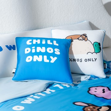 【JOGUMAN正版授權】ICE TECH+躺平城堡冰絲涼感方型抱枕(38*38cm) / DON