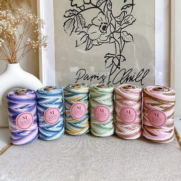 Macrame 漸層單股棉繩 3.5mm