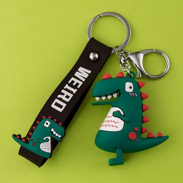 恐龍鑰匙扣掛件公仔創意個性汽車書包可愛男女鎖匙鏈圈環包包掛飾