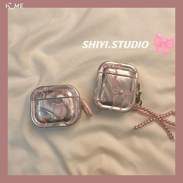 🔥台灣出貨🔥韓風ins少女珍珠蝴蝶結適用AirPods4保護套新款3代蘋果1/2代耳機殼