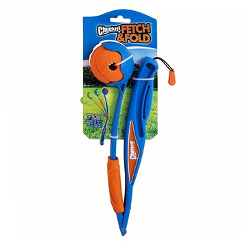 Chuckit 折疊球發射器組  25英吋  藍色 + 橘色  1個