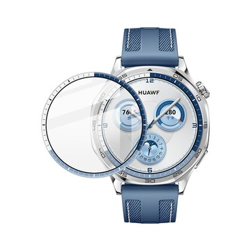 穿戴周邊保貼 Imak HUAWEI Watch GT 5 (46mm) 手錶保護膜-透明彩邊