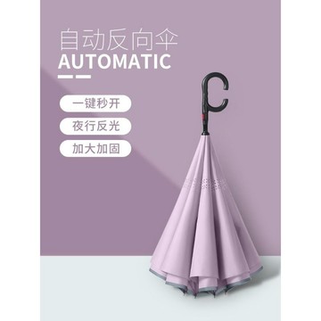【台灣出貨】自動反向傘雨傘女晴雨兩用長柄超大號車載雙人直杆男抗風暴雨專用摺疊傘  反向傘 自動傘 陽傘