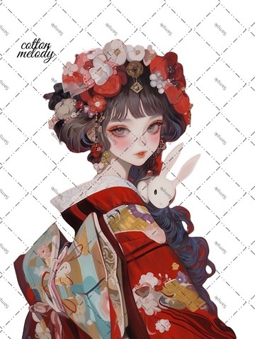 original sticker no.1863 人物貼紙 原創貼紙 原創人物貼紙 裝飾貼紙 cotton melody