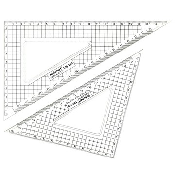 Nationart 方眼三角板 20cm/30cm T05-T20